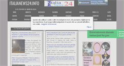 Desktop Screenshot of italianews24.info